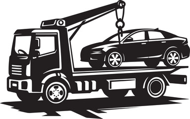 Tow truck vector