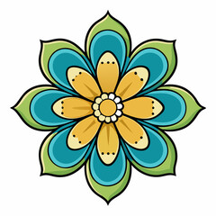abstract flower vector illustration