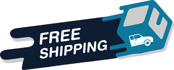 Free Shipping Icon Stylish Shipping & Delivery Symbols for Websites and Stores editable colors