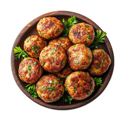 Delicious homemade meatballs recipe kitchen food home isolated on transparent background
