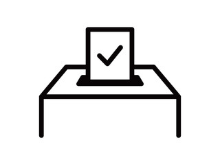 投票・選挙・アンケートのアイコン　投票箱　調査　イラスト　投票ボックス　参議院選挙　投票所　紙