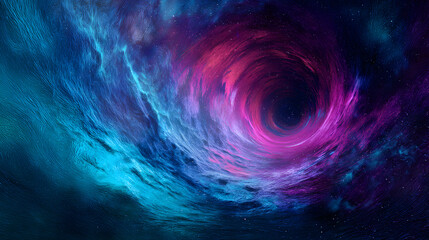 Obraz premium Mystic ethereal vortex of stardust and nebulous gases swirling within the cosmos' endless expanse
