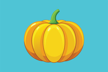 Illustration of yellow pumpkin Isolated