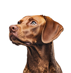 Dog portrait animal isolated on transparent background