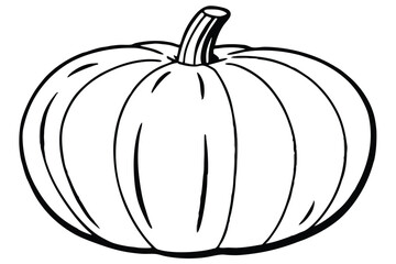 Illustration of yellow pumpkin Isolated