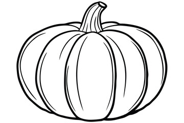Illustration of yellow pumpkin Isolated