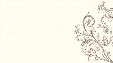 Obraz premium Floral Design with Cream Background. (1)