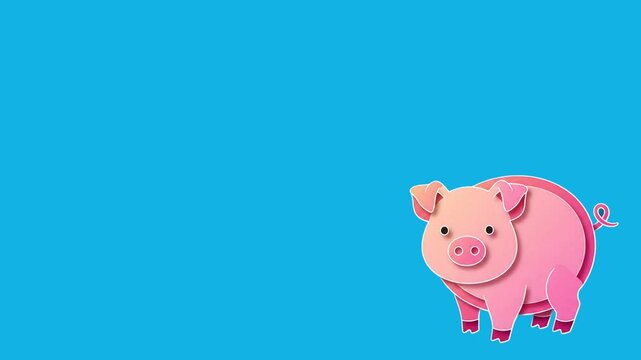 pig animated illustration