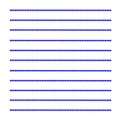 Blue writing lines.
