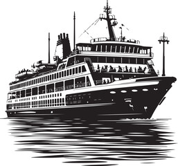 Fototapeta premium Ferry vector