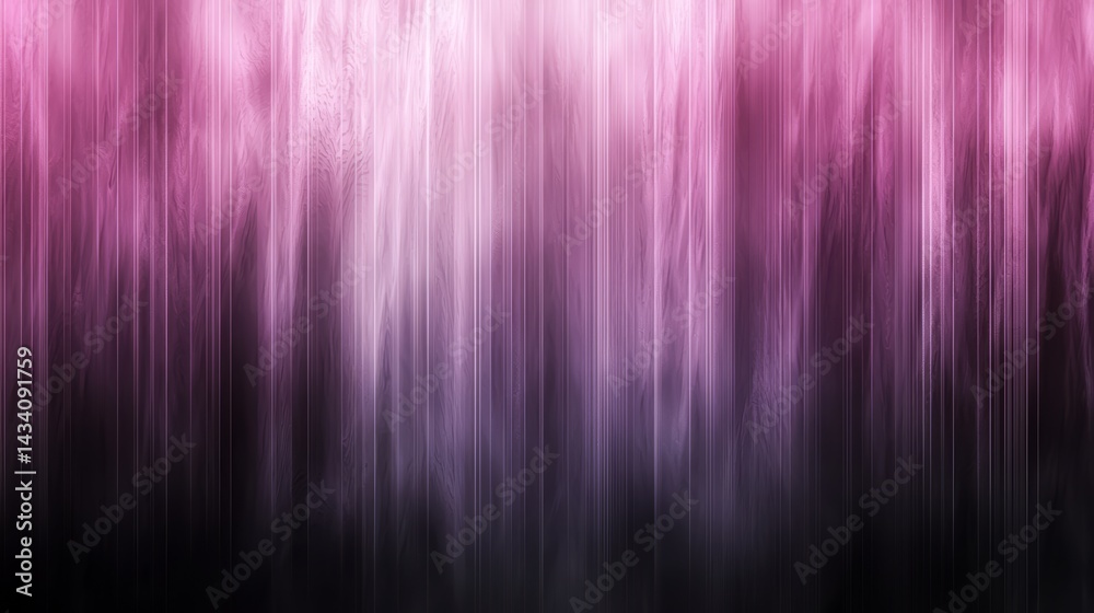 Poster long purple and black line with a pinkish hue. the line is very long and it seems to be a part of a 