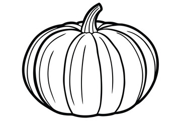 Illustration of yellow pumpkin Isolated