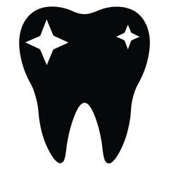 vector illustration of an abstract teeth