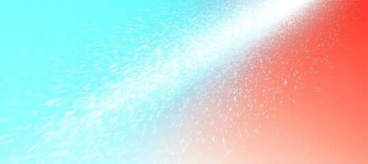 Fototapeta premium Vibrant Gradient with Textured White Splatter Overlay on Light Blue to Red Tones