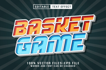 Basket Editable Text Effect