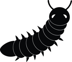 vector illustration of a black Caterpillar