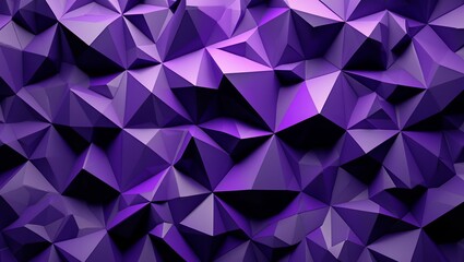 Obraz premium Vibrant purple low poly geometric abstract background