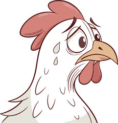 cartoon chicken head