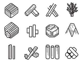 Biofuel Icon line art symbol vector