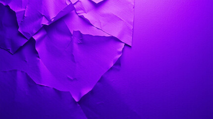 Naklejka premium Textured paper in vibrant purple creates striking visual effect, showcasing beauty of color and form in unique way