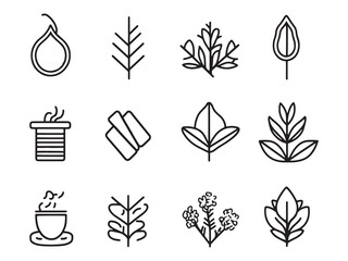 Biomass Power line art eco friendly