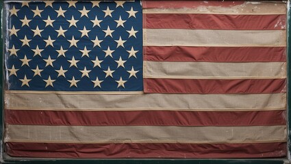 Vintage american flag celebrating armed forces day