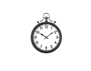Elegant Pocket Watch Showing Ten Past Ten