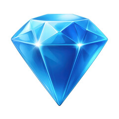 A radiant blue gem on a dark backdrop: Symbol of enduring value and elegance