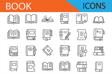 Collection of Elegant Book Illustrations for Learning and Reading Themes