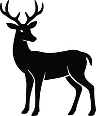 Fototapeta premium deer silhouette vector