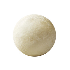 A spherical object with a smooth, textured surface, resembling a celestial body.