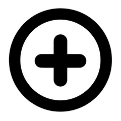 Obraz premium Plus icon in circle representing add new element or positive action in UI or ecommerce interface - concept of addition functionality control