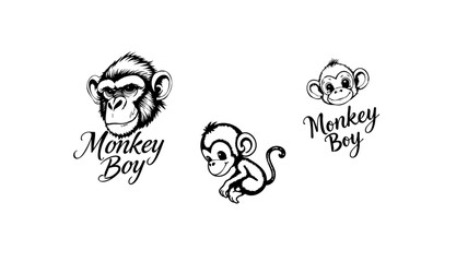 Monkey Boy Design Set 01