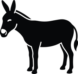 donkey isolated on white background