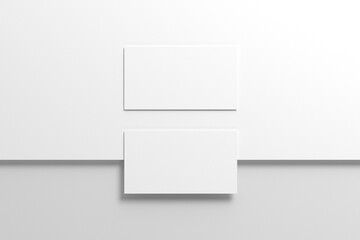 Minimal business card mockup on white background