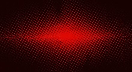 Abstract red halftone pattern on dark background creates a dynamic and modern design element perfect for various creative projects and graphic compositions
