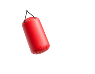 Red Punching Bag for Boxing Training