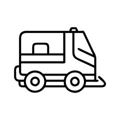 blimp line drawn vehicles. vector art - outline icon blimp, isolated transparent background