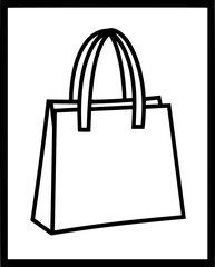 black shopping bag