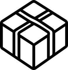 3d cube on blue background