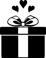 gift box with ribbon vector