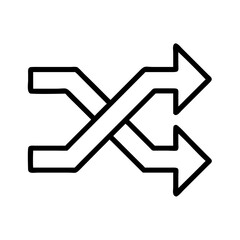 crossover line drawn vehicles. vector art - outline icon crossover, isolated transparent background