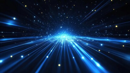 Abstract Futuristic Space Travel