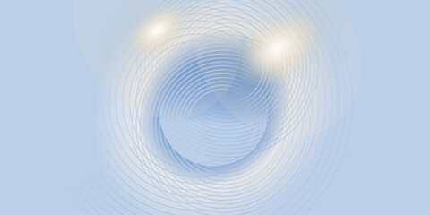 Abstract blue modern background with circle elements. Digital technology concept. vector illustration