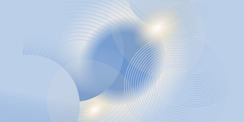Abstract blue modern background with circle elements. Digital technology concept. vector illustration