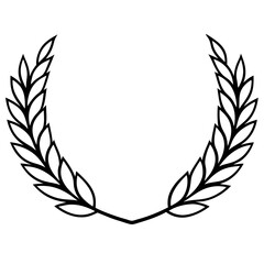 laurel wreath with laurel