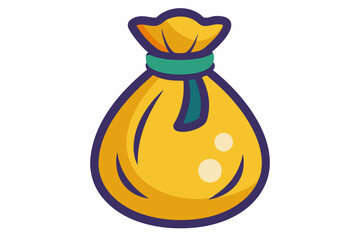 money bag with dollar symbol vector illustration 