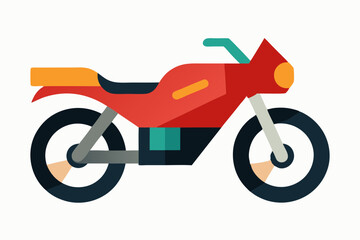toy motorcycle vector illustration  on a white background