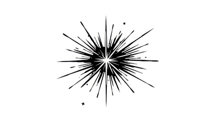 Obraz premium explosion of thorns isolated