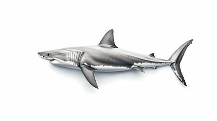 Fototapeta premium Great White Shark Side View